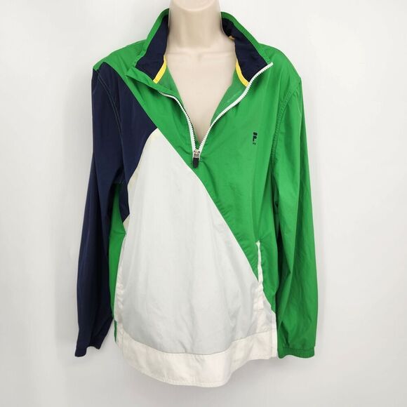 Fila Pullover Windbreaker Women's Golf Jacket Size Medium Color Block 1/4 Zip - Picture 8 of 10